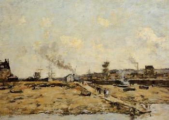 Eugene Boudin : Trouville, the Ferry to Deauville